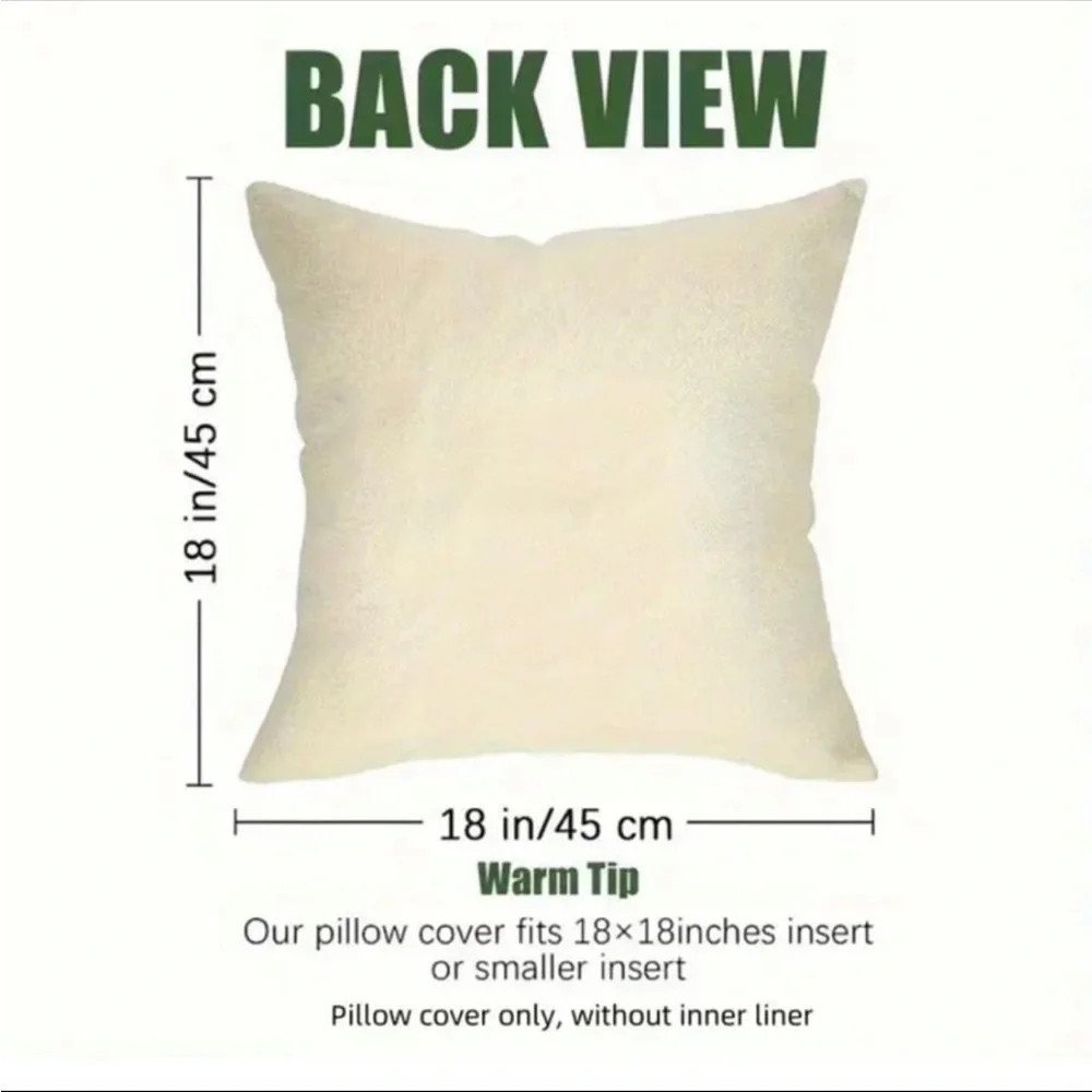 Peacock Ornaments & Tassel Throw Pillow Cover w Zipper Closure, Cream